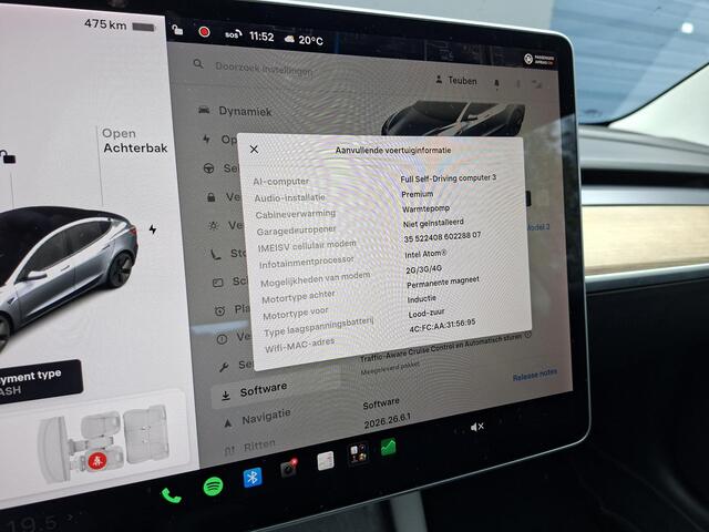 Tesla Model 3 Long Range AWD 75 kWh | SOH 88% | 1e Eigenaar | Full Self-Driving com 3 | Premium Audio