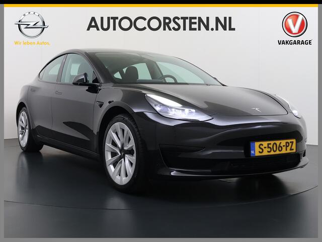 Tesla Model 3 RWD 60kWh Warmtepomp LFP-Accu SOH 91% Traffic Aware Cruise Control+Autom.Sturen Camera's Navi Ecc Stoel+Stuurverwarming Elek.Achterklep Lmv 19" AMD Ryzen(TM) Elek.Stoelen+Memory Isofix Regen-Lichtsensor 1e Eigenaar Origineel Nederlandse Auto