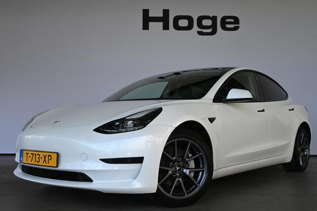 Tesla Model 3 Standard RWD Plus 60 kWh SOH 91% 238Pk Cruise Leder Panoramadak FSD Computer 3 Autopilot Inruil Mogelijk!