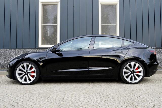 Tesla Model 3 Performance AWD 75 kWh SOH 86.5% Rijklaarprijs-Garantie Panorama dak Autopilot Leder 20 Inch – foto 2