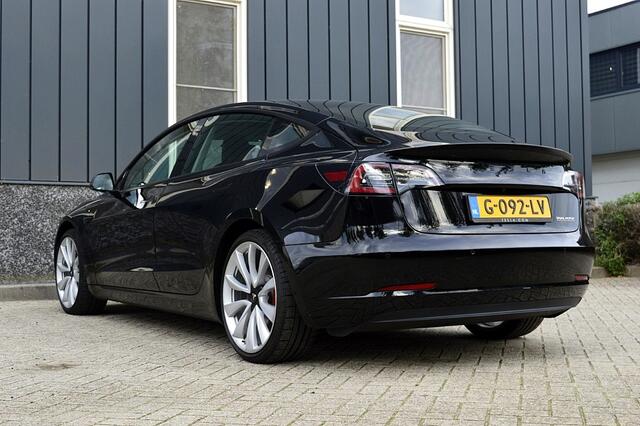 Tesla Model 3 Performance AWD 75 kWh SOH 86.5% Rijklaarprijs-Garantie Panorama dak Autopilot Leder 20 Inch – foto 3