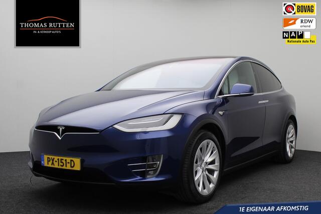 Tesla Model X 90D Base 2017 | Autopilot | INCL. BTW | Lederen Bekleding | LED | Navigatie | Panoramische Voorruit | Cruise Control | Airco | Keyless | Boekjes