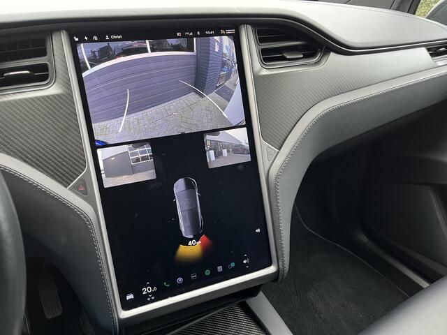 Tesla Model X 100D 6p. Autopilot, Camera, Luchtvering, Leer, Navigatie, Trekhaak