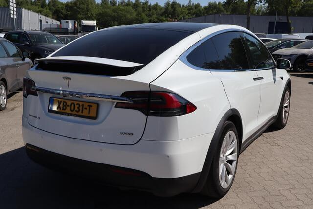 Tesla Model X 100D 6p. 93% SOH, BTW Auto, Panoramadak, 6 Persoons, Autopilot 2.5 computer, Camera, Cruise control, Trekhaak, BTW Auto