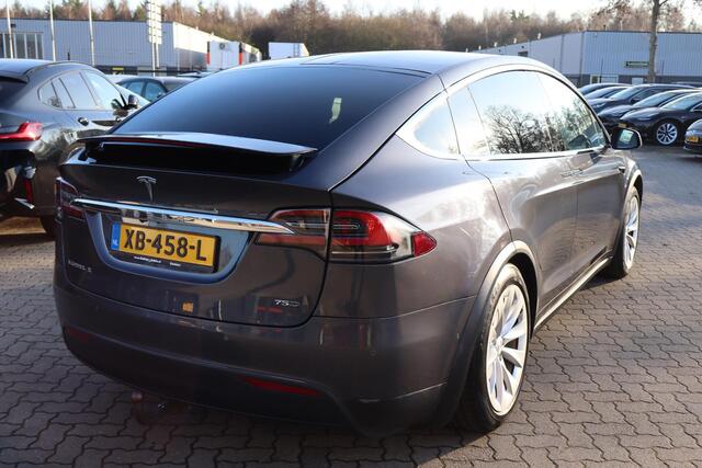 Tesla Model X 75D Base 6p. 90,6% SOH, Camera, 6 Persoons, CCS, Cold weather pakket, Trekhaak, Autopilot 3.0