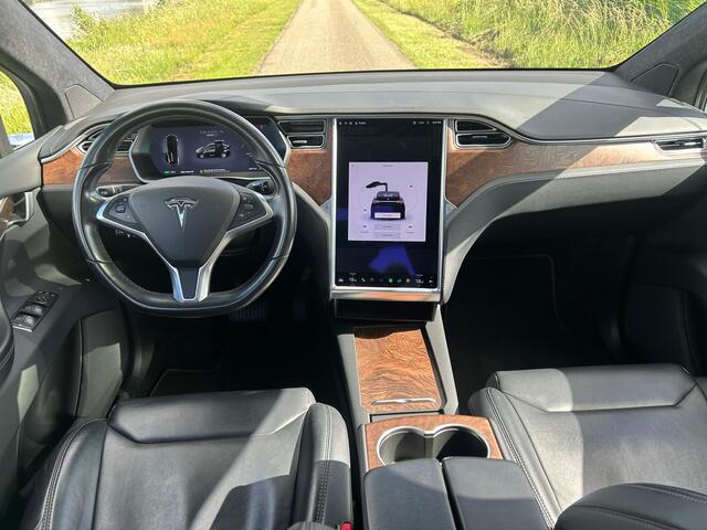 Tesla Model X 100D | SOH 91,2 | Leer | Stoelverwarming | Dodehoek Detectie | Luchtvering | LED
