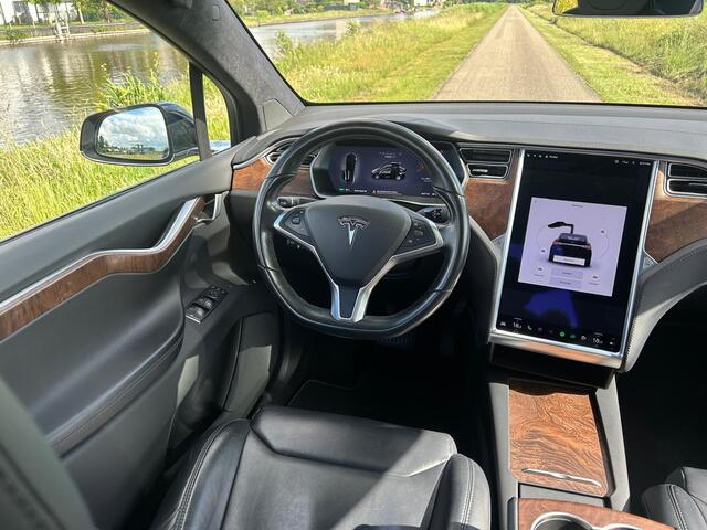 Tesla Model X 100D | SOH 91,2 | Leer | Stoelverwarming | Dodehoek Detectie | Luchtvering | LED