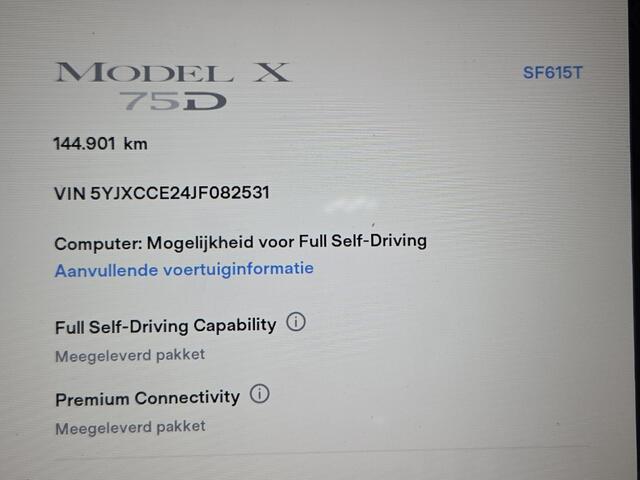 Tesla Model X 75D Pano Adapt.Cruise Incl.BTW Soh 86% Trekhaak(2250kg) Orig.NL