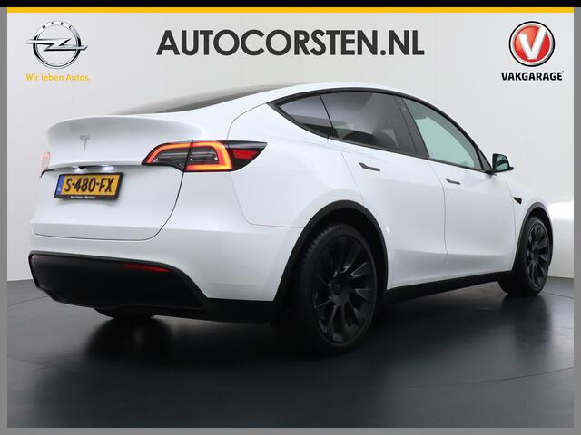 Tesla Model Y RWD 58kWh Lmv 20" Warmtepomp LFP-Accu Autopilot FSD-Computer 3 Leder Panoramadak Stoel+Stuur verwarming Navi Ecc Premium Audio Keyless Camera's Parkeer Assistent PrivacyGlas Bluetooth Dodehoek detector Connected services AMD-Ryzen Processor Origineel Nede