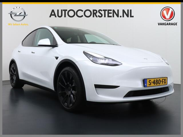 Tesla Model Y RWD 58kWh Lmv 20" Warmtepomp LFP-Accu Autopilot FSD-Computer 3 Leder Panoramadak Stoel+Stuur verwarming Navi Ecc Premium Audio Keyless Camera's Parkeer Assistent PrivacyGlas Bluetooth Dodehoek detector Connected services AMD-Ryzen Processor Origineel Nede