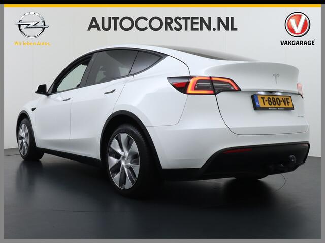 Tesla Model Y Long Range 514PK AWD 75kWh Trekhaak-1600KG Warmtepomp Full-Self-Driving Computer 3 Leder 19" GSM-Sleutel Stoelverw.- V+A+Stuur+Voorruit Adap.Cruise Navi Ecc Keyless PDC-a+v Elek.Achterklep Lmv Led Standkachel 4WD LR 1e Eigenaar, origineel Nederlands Gelev