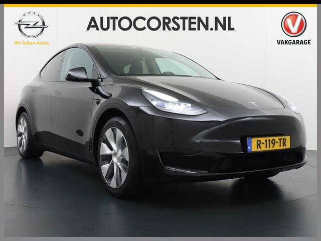 Tesla Model Y RWD LFP Warmtepomp Leder Panoramadak Memory Stoel+Stuurverwarming Camera's Navi Ecc Dog-Kampeer Modus Elek.Achterklep AMD Ryzen(TM) Processor Premium Audio 1e Eigenaar Origineel Nederlandse Auto