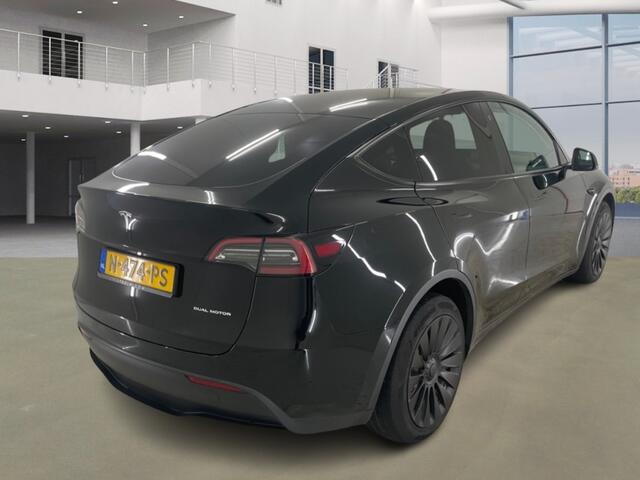 Tesla Model Y Long Range AWD 75 kWh FSD Leer Pano.dak 360° Black Warmtepomp
