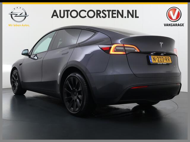 Tesla Model Y 514pk Long Range AWD 75kWh SOH 92% Matrix-Led Lmv 20" Warmtepomp Leer Navi Ecc Premium Audio Stoel+Stuurverwarming Autopilot 3.0 Adaptieve Cruise Memory Matrix Led Intel Atom® Processor Homelink 5 Achterbank verwarmd 4WD 1.600KG Trekvermogen tot 210kw DC 
