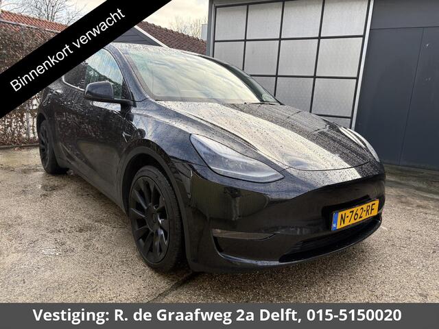 Tesla Model Y Long Range AWD 75 kWh SOH 84% | Navigatie | Leder | Stoelverwarming | FSD systeem