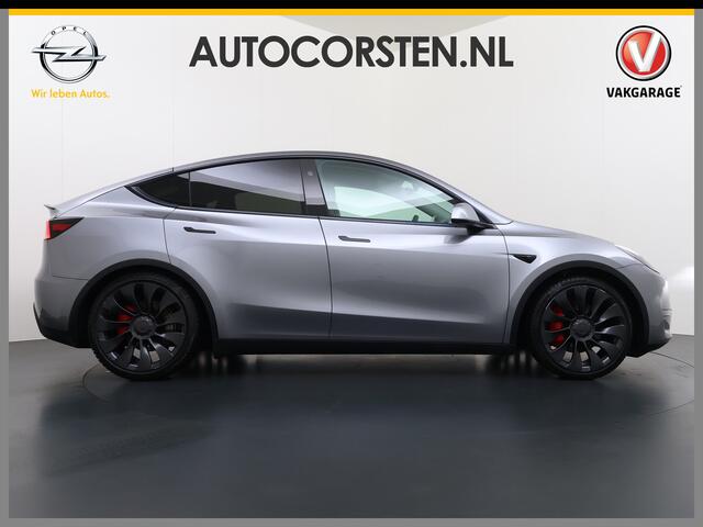 Tesla Model Y Performance AWD 535PK Leder Warmtepomp Autopilot FSD-4 Computer Panodak Navi Ecc Lmv 21" Elek.Stoelen+Memory Stoel+Stuurverwarming Adap.Cruise Privacy Glas Matrix-Led Lithium-ion AMD Ryzen(TM) 4WD 1e Eigenaar Origineel Nederlandse Auto Fabrieksgarantie no