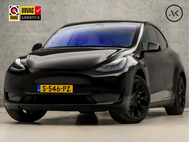 Tesla Model Y RWD 58 kWh Black Edition 347Pk (AUTOPILOT, TREKHAAK, FULL SELF DRIVING COMPUTER 3, PREMIUM AUDIO, WIT LEER, PANORAMADAK, WARMTEPOMP, STUUR/STOEL VERWARMING, NIEUWSTAAT)