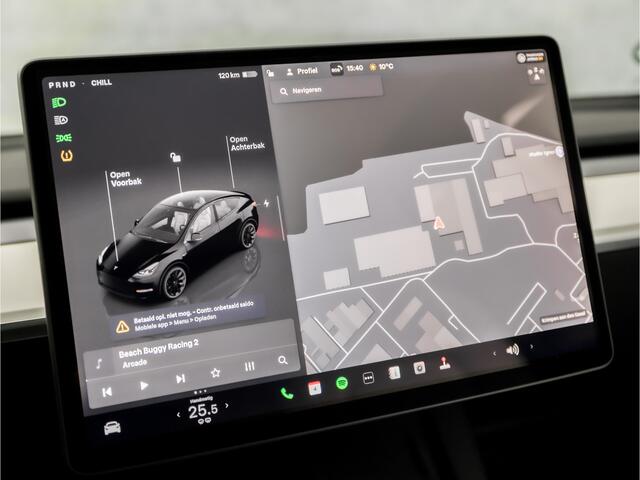 Tesla Model Y RWD 58 kWh Black Edition 347Pk (AUTOPILOT, TREKHAAK, FULL SELF DRIVING COMPUTER 3, PREMIUM AUDIO, WIT LEER, PANORAMADAK, WARMTEPOMP, STUUR/STOEL VERWARMING, NIEUWSTAAT)