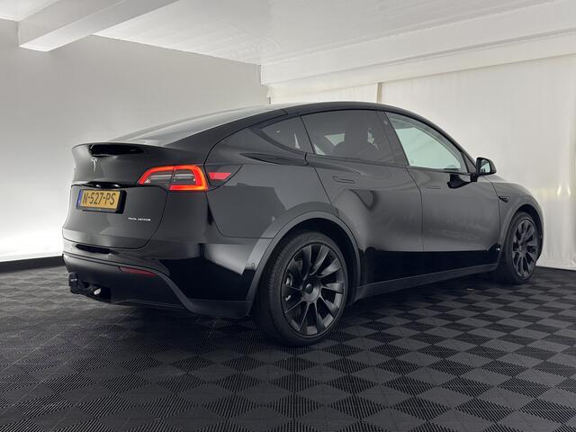 Tesla Model Y Long Range AWD 75 kWh [ 3-Fase ] {SOH-81%} (INCL-BTW) Aut. *PANO | AUTO-PILOT | LEATHER | NAVI-FULLMAP | MATRIX-LED | KEYLESS | CAMERA | DAB+ | HEATED-COMFORTSEATS | PRIVACY-GLASS | TOPVIEW | 20''ALU | TOWBAR*