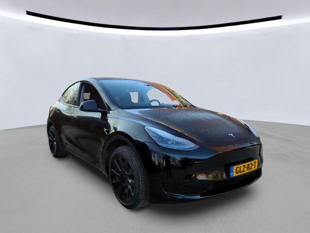 Tesla Model Y Long Range RWD 75 kWh | LMV Zwart 20" Turbine | Leer | Stoelverwarming V+A | Pano | Full Self Driving computer 4, Autopilot, Dodehoek detectie
