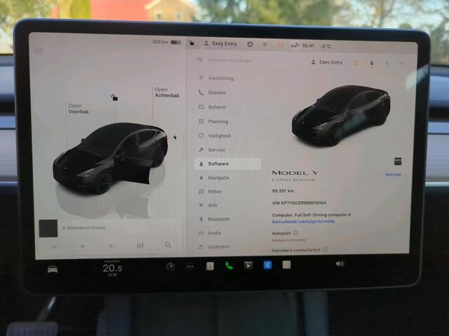 Tesla Model Y Long Range RWD 75 kWh | LMV Zwart 20" Turbine | Leer | Stoelverwarming V+A | Pano | Full Self Driving computer 4, Autopilot, Dodehoek detectie