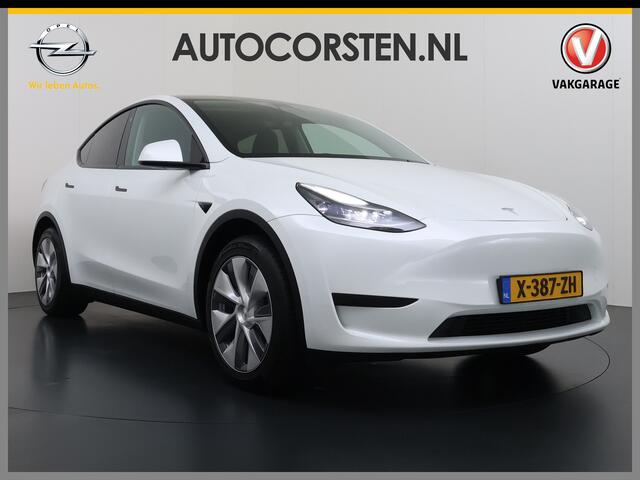 Tesla Model Y RWD SOH 95% Warmtepomp LFP-Accu Leder Lmv Camera's Panoramadak Adap.Cruise Navi Ecc Autopilot Stoel+Stuur+Achterbank Verwarming Elek.Achterklep Dodehoek detector Draadloze telefoonlader 1e Eigenaar Origineel Nederlandse Auto Fabrieksgarantie op Motor en A