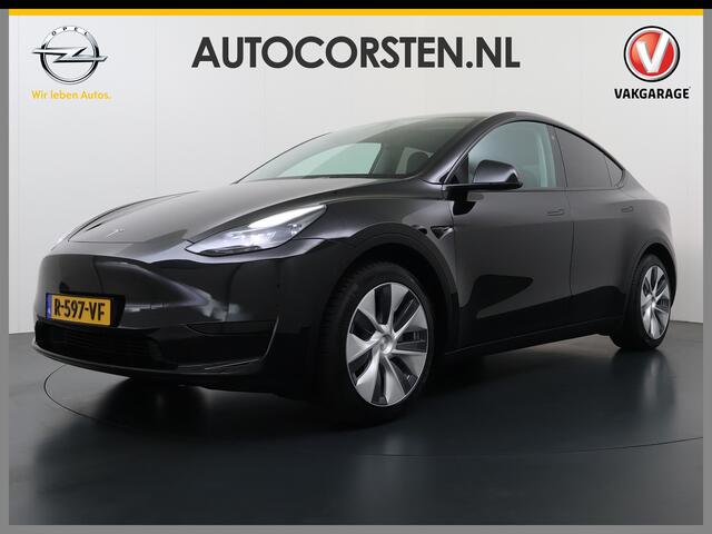 Tesla Model Y RWD SOH 95% Warmtepomp LFP-Accu Leder Lmv Camera's Panoramadak Adap.Cruise Navi Ecc Autopilot Stoel+Stuur+Achterbank Verwarming Elek.Achterklep Dodehoek detector Draadloze telefoonlader Origineel Nederlandse Auto Fabrieksgarantie op Motor en Accu tot 7-12