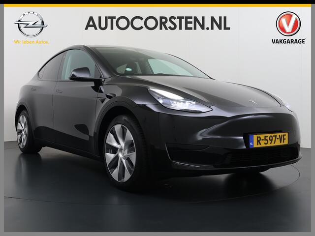 Tesla Model Y RWD SOH 95% Warmtepomp LFP-Accu Leder Lmv Camera's Panoramadak Adap.Cruise Navi Ecc Autopilot Stoel+Stuur+Achterbank Verwarming Elek.Achterklep Dodehoek detector Draadloze telefoonlader Origineel Nederlandse Auto Fabrieksgarantie op Motor en Accu tot 7-12