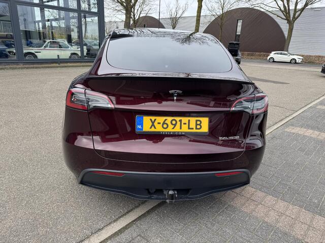 Tesla Model Y Performance AWD 75 kWh AFNEEMBARE TREKHAAK| CHERRY RED| VOLLEDIGE TESLA GARANTIE TOT 14-12-2027 OF 80K KM|1STE EIGENAAR ORIG. NL| AUTOPILOT| STOELVERWARMING VOOR + ACHTER|