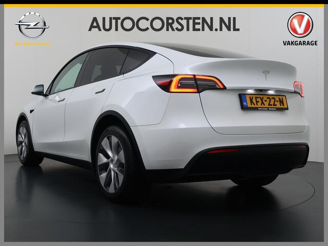Tesla Model Y Long Range AWD 75kWh SOH 94% Warmtepomp AI-Computer Traffic Aware Adap.Cruise Leder Panoramadak Navi Ecc Camera Stoel+Stuurverwarming Privacy Glas Lmv Elek.Achterklep Led Elek.Stoelen+Memory 4WD Fabrieksgarantie tot 15-02-2027 - Garantie op de Accu+Motor 