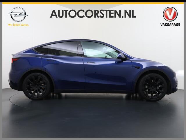 Tesla Model Y RWD 300PK LFP Accu Trekhaak Spoiler 20"lm Warmtepomp Leer PanoDak Navi Premium-Audio Ecc Adap.Cruise Camera's Traffic-Aware-Cruise+Sturen AI FSD-3 Computer SOH 92% Stuur+Stoelverwarming Led Traffic-Aware Cruise Control Toybox Elek.Achterklep 1.600KG Trek