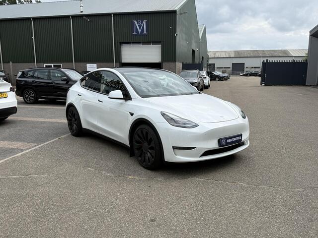 Tesla Model Y Performance AWD 75 kWh 21 INCH TURBINE VELGEN | TESLA GARANTIE T/M 01-2028 OF 80.000 KM | ACCU & AANDRIJFLIJN GARANTIE T/M 01-2032 OF 192.000 KM | ALL IN RIJKLAAR PRIJS |