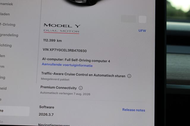 Tesla Model Y Performance AWD 75 kWh SOh 92.5% PANO LEER NAVI ORG NL 112000KM!!!