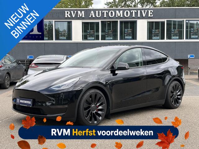 Tesla Model Y Performance AWD 75 kWh VAN 41.900:,- VOOR:39.877,- UW HERFSTVOORDEEL: 2.023,- | SOH 92% RIJKLAAR GELEVERD | TESLA FABRIEKSGARANTIE TOT 5-2027 OF 80.000 | TESLA GARANTIE ACCU + AANDRIJFLIJN T/M 05-2031/ 192.000KM|