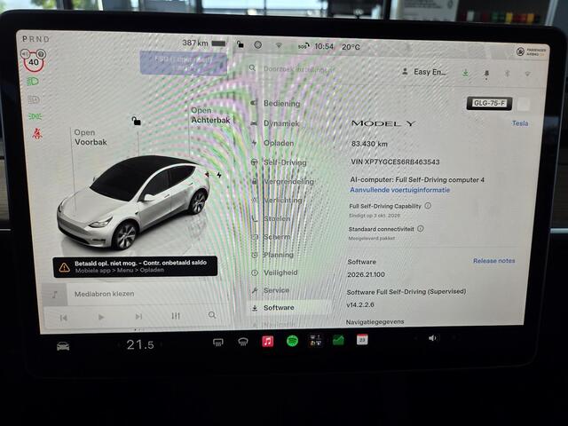 Tesla Model Y RWD 58 kWh / BTW Auto / FSD Full Self Driving / PANO / 360 Graden Camera / Stoel & Achterbankverwarming /