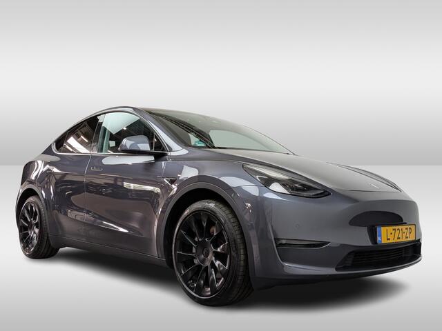Tesla Model Y Long Range AWD 75 kWh / SoH 90,9% / Trekhaak / Autopilot / Panoramadak / Camera / 20'' / Keyless / Leder / Dodehoek / Navigatie / Stoelverwarming