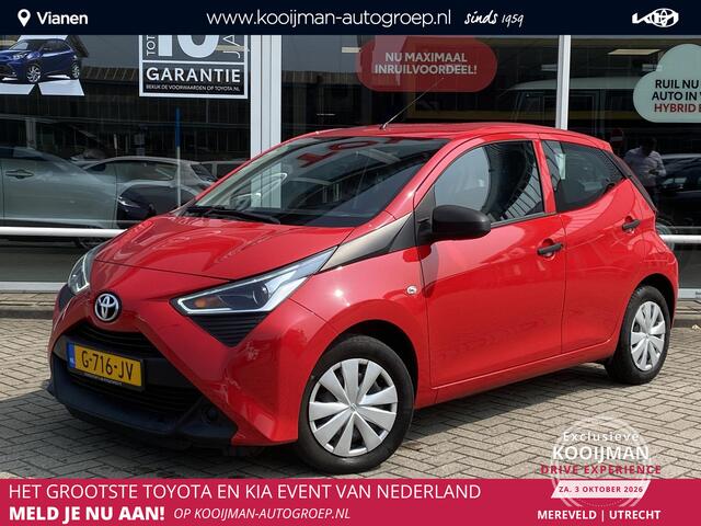 Toyota AYGO 1.0 VVT-i x-fun Airco, Bluetooth, Centrale deurvergrendeling, NL auto slechts 66000km garantie tot 2029!