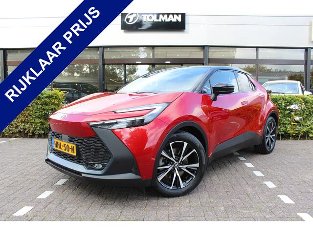 Toyota C-HR 2.0 Hybrid 200 First Edition Bi-Tone AWD | Rijklaar | Trekhaak | Stoel-/Stuurverwarming | Apple/Android | Keyless | PDC | Navi | LED