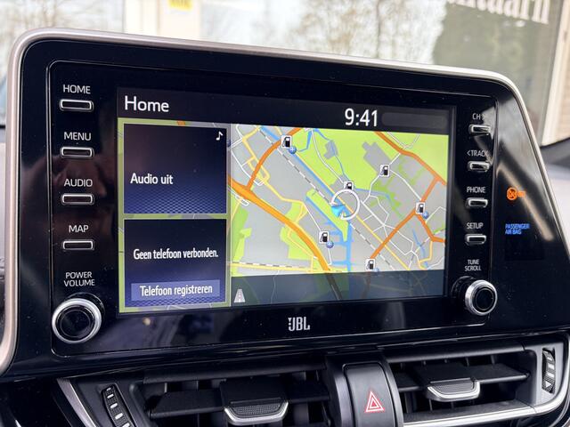 Toyota C-HR 1.8 Hybrid Executive 23.000 K.M. Verw.+in hoogte verst.b. stoelen/Leder stuur+bekl.//Navi Full M./Achteruitrij cam./Park.sens. v+a/Keyless entry+start/Dodehoek detect./Adapt. kopl.+cruisecontr./Audio instal. Premium/18 Inch