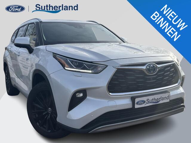 Toyota HIGHLANDER 2.5 AWD Hybrid Premium | 7p | Panoramadak | 360 graden camera | Platinum Pearl White | Adaptieve cruisecontrol | JBL audio | Head up Display | Stoelverwarming | Achterbank verwarmd | SCI