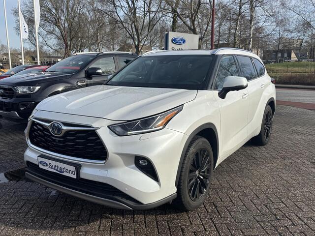 Toyota HIGHLANDER 2.5 AWD Hybrid Premium | 7p | Panoramadak | 360 graden camera | Platinum Pearl White | Adaptieve cruisecontrol | JBL audio | Head up Display | Stoelverwarming | Achterbank verwarmd | SCI