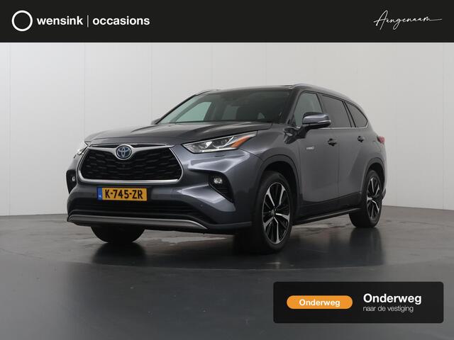 Toyota HIGHLANDER 2.5 AWD Hybrid Premium | 7-Zitplaatsen | 2000kg trekkracht | LED | Panoramadak | Trekhaak | Navigatie | Ele. verstelbare stoelen + geheugen | Stoelverwarming voor + achter | Stoelkoeling | 360 Camera | Adaptieve Cruise Control |