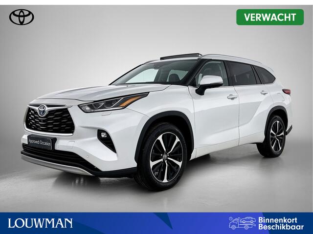 Toyota HIGHLANDER 2.5 AWD Hybrid Premium | 7 Personenauto | Full option | Panoramadak | JBL | Head-Up | Stoelventilatie | Stoel+Stuurverwarming | 360+Camera binnenspiegel | Dodehoek detectie | Elektrische achterklep | Navigatie | C