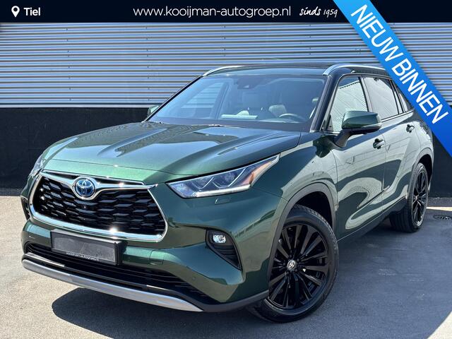Toyota HIGHLANDER 2.5 AWD Hybrid Premium Meest luxe uitvoering! Panoramadak, trekhaak, stoelventilatie, achterbank verwarmd, 360° camera en méér!