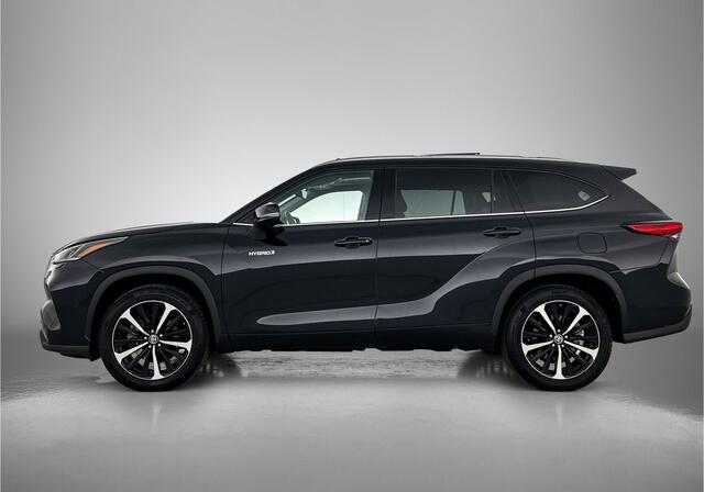 Toyota HIGHLANDER 2.5 AWD Hybrid Premium | Dealer Onderhouden | Panorama schuif/kantel dak | JBL | Head-Up Display | 360 camera+ binnenspiegel | Stoelventilatie | Stoel+stuurverwarming+ Achterbank | Elektrische Achterklep | Navigati