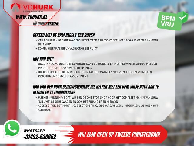 Toyota PROACE Worker 2.0 D-4D 125 pk Aut. L2 BPM VRIJ NL Auto/ 2x Schuifdeur/ Carplay/ Navi/ Camera/ Cruise/ Trekhaak