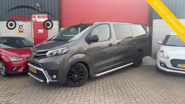Toyota PROACE Worker 2.0 D-4D Black Line Long DC 5 PERS / AUTOMAAT / NWE D-RIEM / LEDER /STOELVERW / CARPLAY / CAMERA / TREKHAAK / NL-AUTO