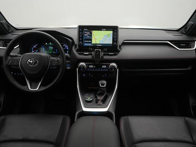 Toyota RAV4 2.5 Plug-in Hybrid AWD Bi-Tone Plus | Glazen Schuifdak | Zwart Leder Interieur |
