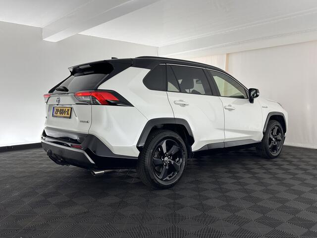 Toyota RAV4 2.5 Hybrid AWD Bi-Tone (INCL.BTW) *LEATHER | FULL-LED | ADAPTIVE-CRUISE | BLINDS-SPOT | TOP-VIEW | JBL-SOUND | KEYLESS | NAVI-FULLMAP | DAB+ | 18''ALU | TOWBAR*