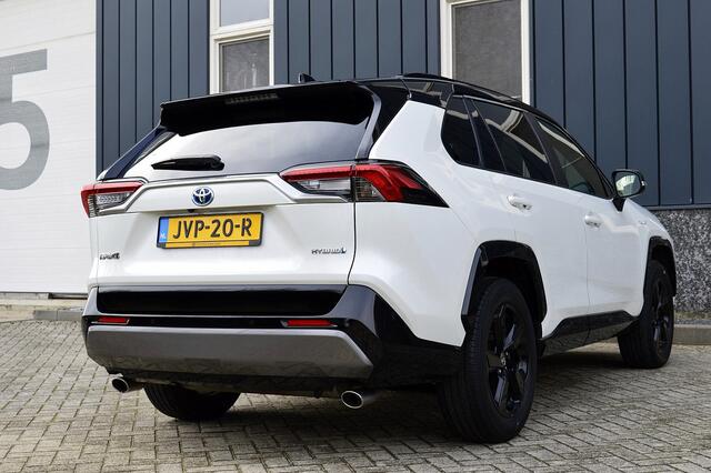 Toyota RAV4 2.5 Hybrid Black Edition Rijklaarprijs-Garantie Panorama dak Led 360 Camera Airco Leder/Stof